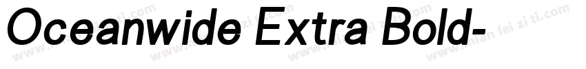 Oceanwide Extra Bold字体转换